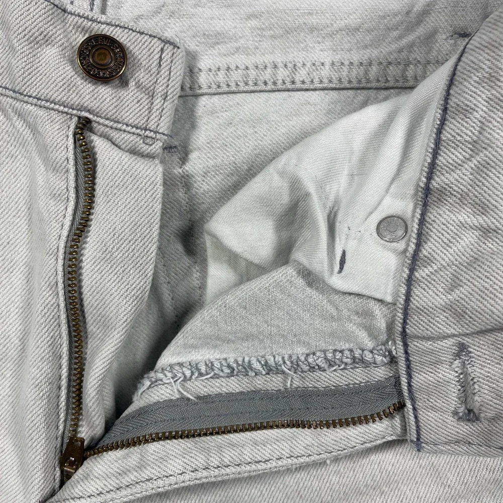 Levis 506 Jeans Mens 32(30)x32(30) White Distressed USA Vintage Straight Leg - Picture 9 of 16